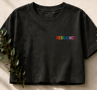 Short sleeve crop tee shirt